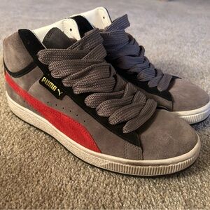 Puma suede high top sneakers